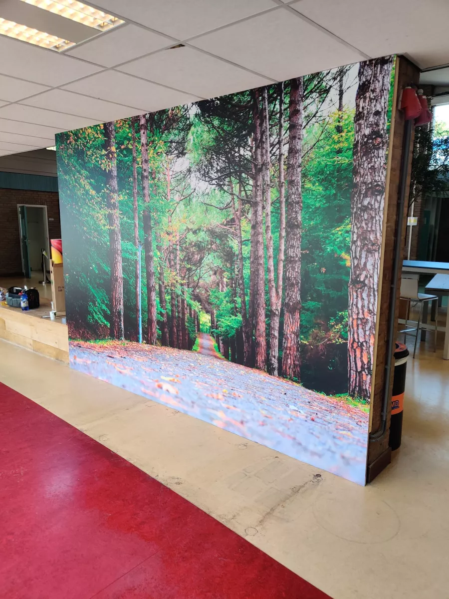 Muur print voor Vitus School in Naarden